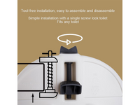 Thumbnail for Raised Toilet Seat with Arms