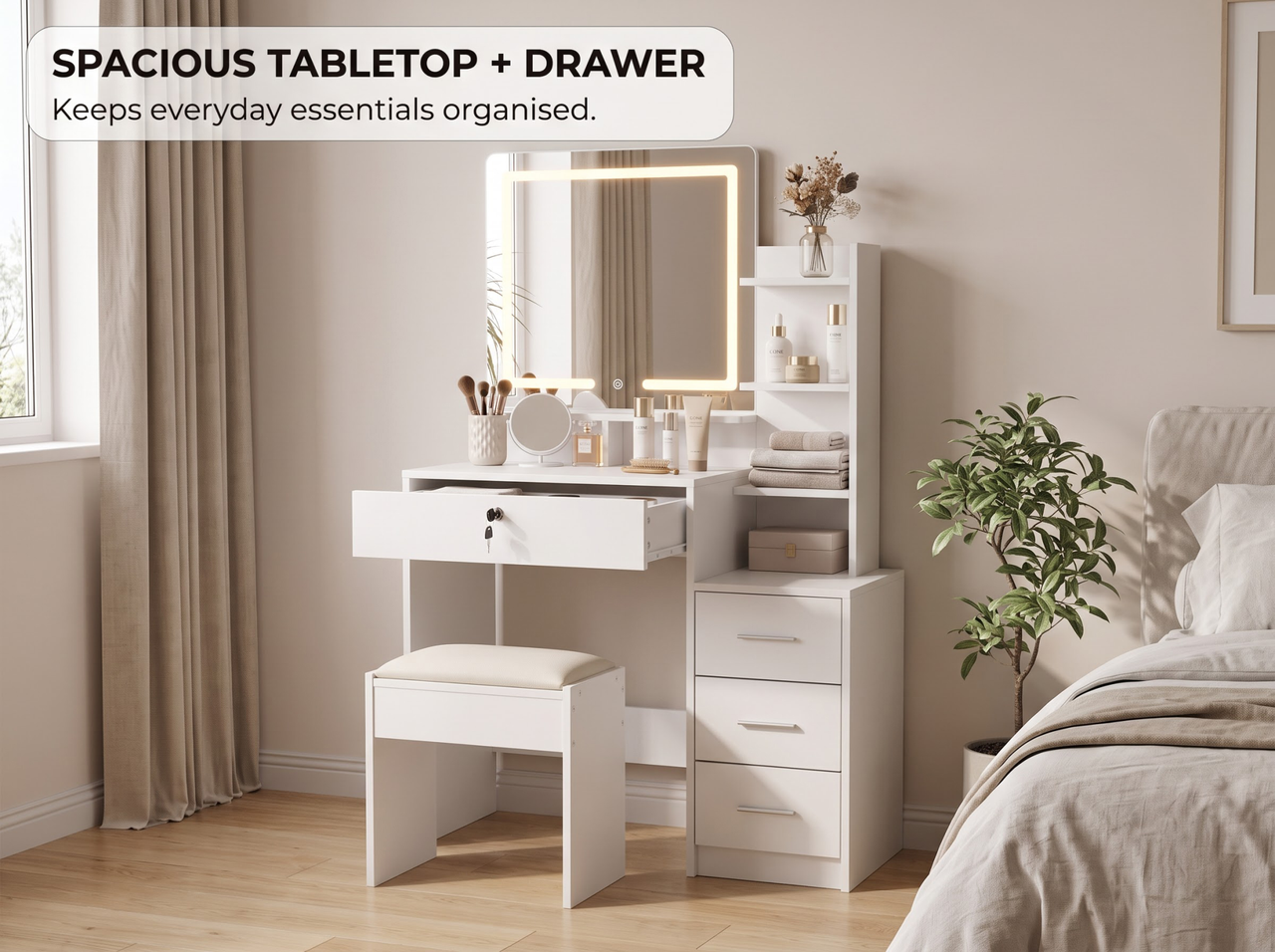 Dressing Table With Mirror
