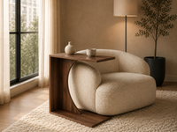Thumbnail for C-Shaped End Table
