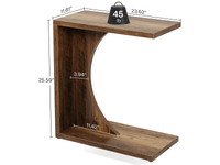 Thumbnail for C-Shaped End Table