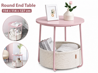 Thumbnail for VASAGLE Side Table with Fabric Basket