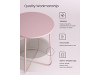 Thumbnail for VASAGLE Side Table with Fabric Basket