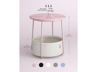 Thumbnail for VASAGLE Side Table with Fabric Basket