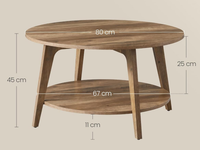 Thumbnail for VASAGLE Round Coffee Table