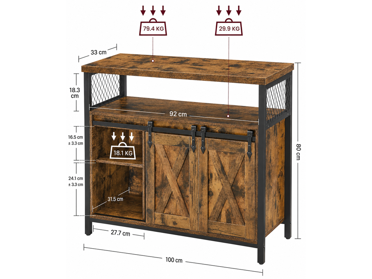 Buffet Cabinet Coffee Bar Storage Cabinet