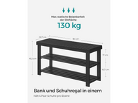 Thumbnail for Bamboo Shoe Storage Bench