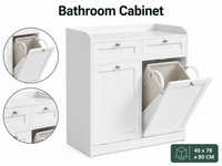 Thumbnail for VASAGLE Bathroom Cabinet with Laundry Baskets