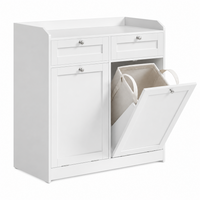 Thumbnail for VASAGLE Bathroom Cabinet with Laundry Baskets