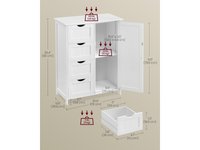 Thumbnail for Bathroom Floor Storage Cabinet
