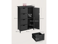 Thumbnail for VASAGLE Freestanding Storage Cabinet