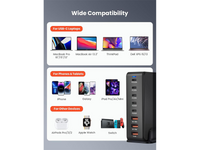 Thumbnail for 8 Port 260W USB C Charging Station GaN Fast Charging Hub