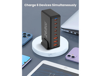 Thumbnail for 8 Port 260W USB C Charging Station GaN Fast Charging Hub