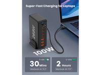 Thumbnail for 8 Port 260W USB C Charging Station GaN Fast Charging Hub