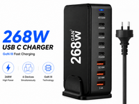 Thumbnail for 8 Port 260W USB C Charging Station GaN Fast Charging Hub