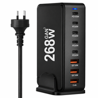 Thumbnail for 8 Port 260W USB C Charging Station GaN Fast Charging Hub