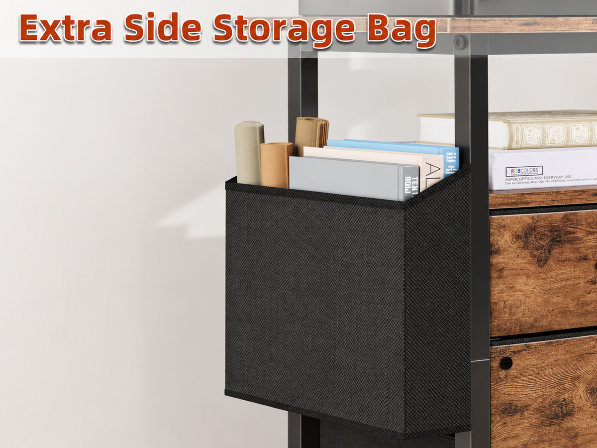 2 Drawer File Cabinet Mobile Filing Cabinet
