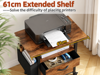 Thumbnail for 2 Drawer File Cabinet Mobile Filing Cabinet
