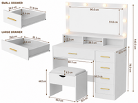 Thumbnail for Dressing Table with Stool