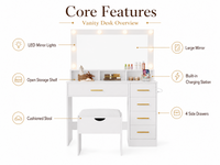 Thumbnail for Dressing Table with Stool