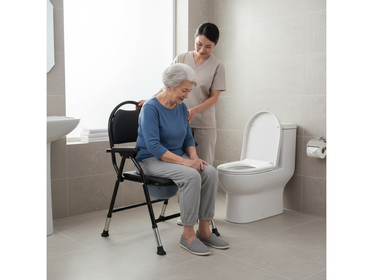 Folding Commode Toilet Chair