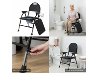Thumbnail for Folding Commode Toilet Chair