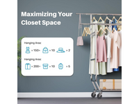 Thumbnail for Metal Wardrobe Clothes Rack