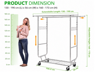 Thumbnail for Metal Wardrobe Clothes Rack