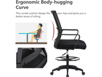 Thumbnail for Drafting Chair Adjustable Standing Desk Chair