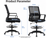 Thumbnail for Drafting Chair Adjustable Standing Desk Chair