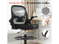 Thumbnail for Drafting Chair Adjustable Standing Desk Chair