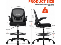Thumbnail for Drafting Chair Adjustable Standing Desk Chair