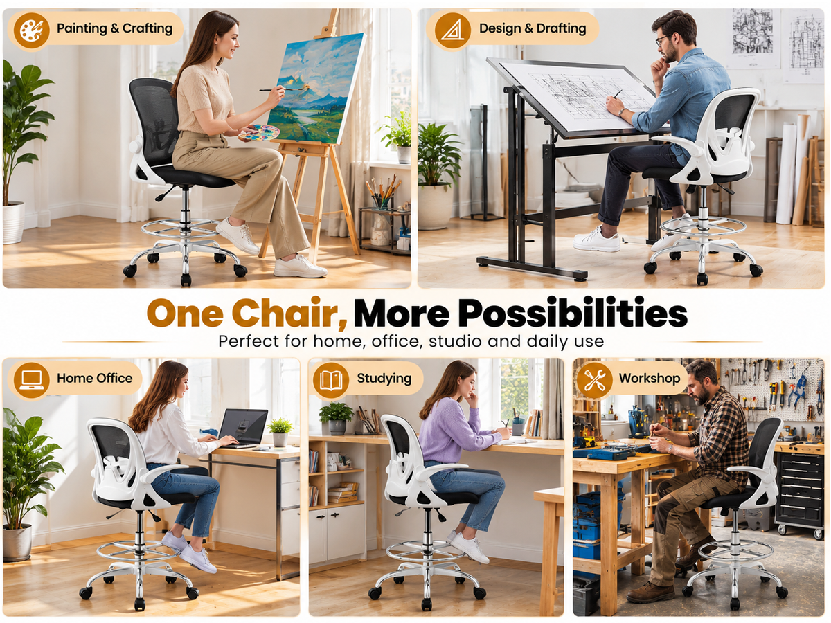 Ergonomic Drafting Chair