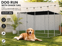 Thumbnail for Outdoor Dog Run with Shade Sail