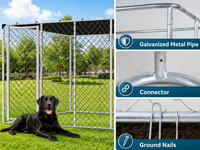 Thumbnail for Outdoor Dog Run with Shade Sail