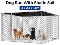 Thumbnail for Outdoor Dog Run with Shade Sail