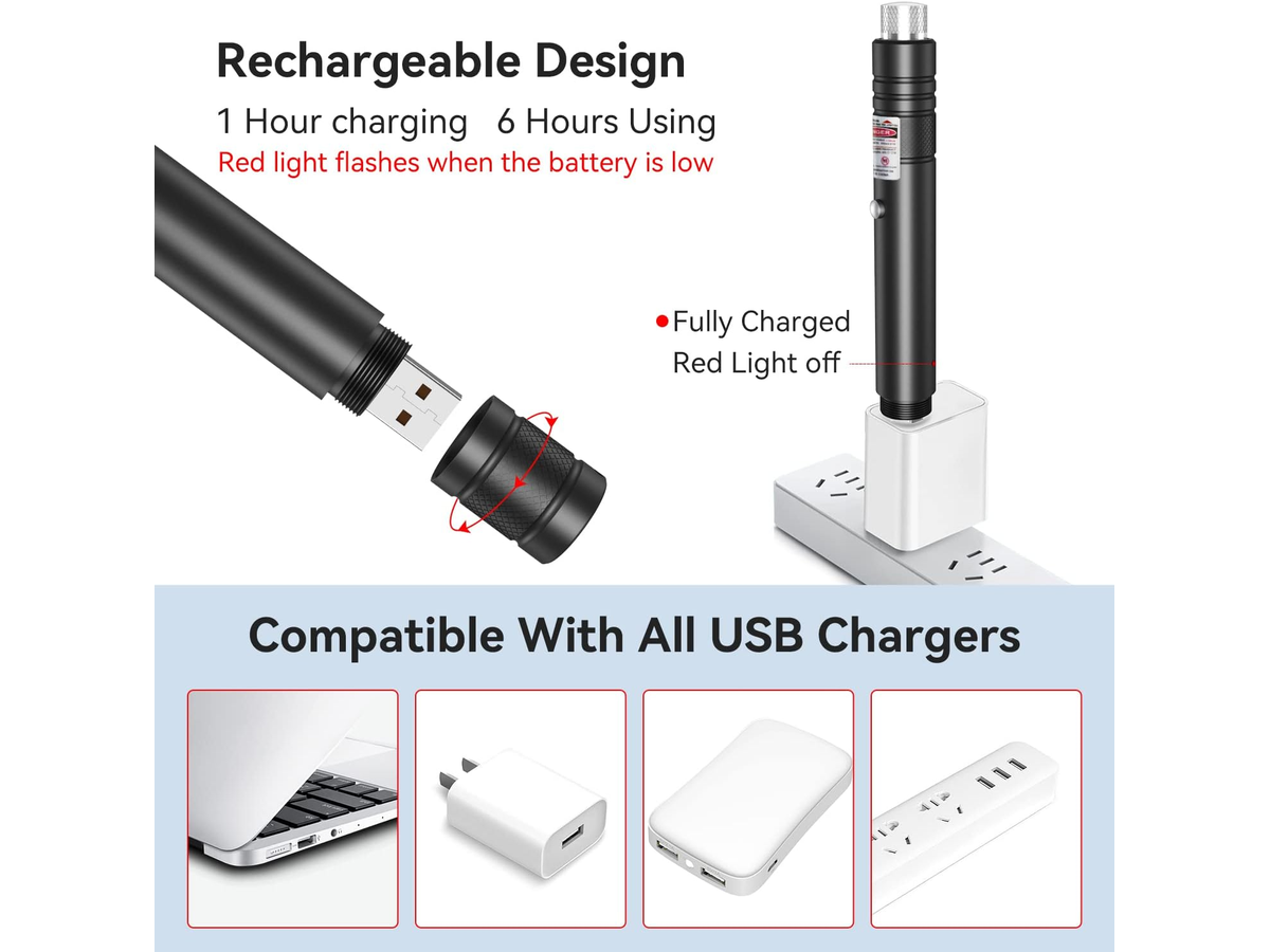 Laser Pointer Pen Rechargeable