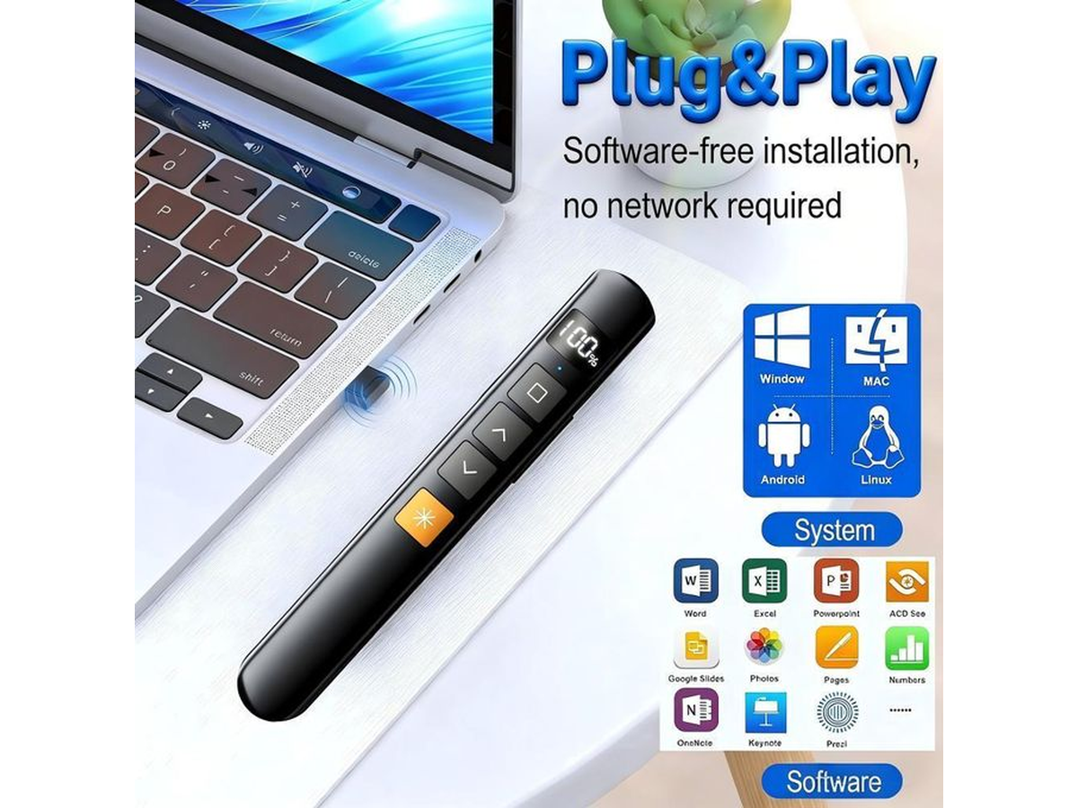 2.4Ghz USB Wireless Presenter Laser Pointer