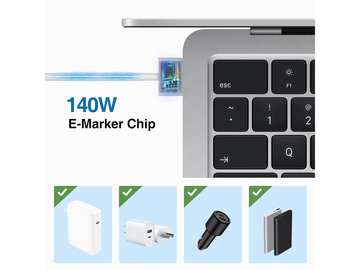 140W USBC to Magnetic 3 Cable