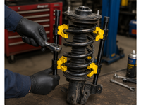 Thumbnail for Strut Spring Compressor Kit Interchangeable Fork Strut Spring Extractor Set