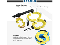 Thumbnail for Strut Spring Compressor Kit Interchangeable Fork Strut Spring Extractor Set