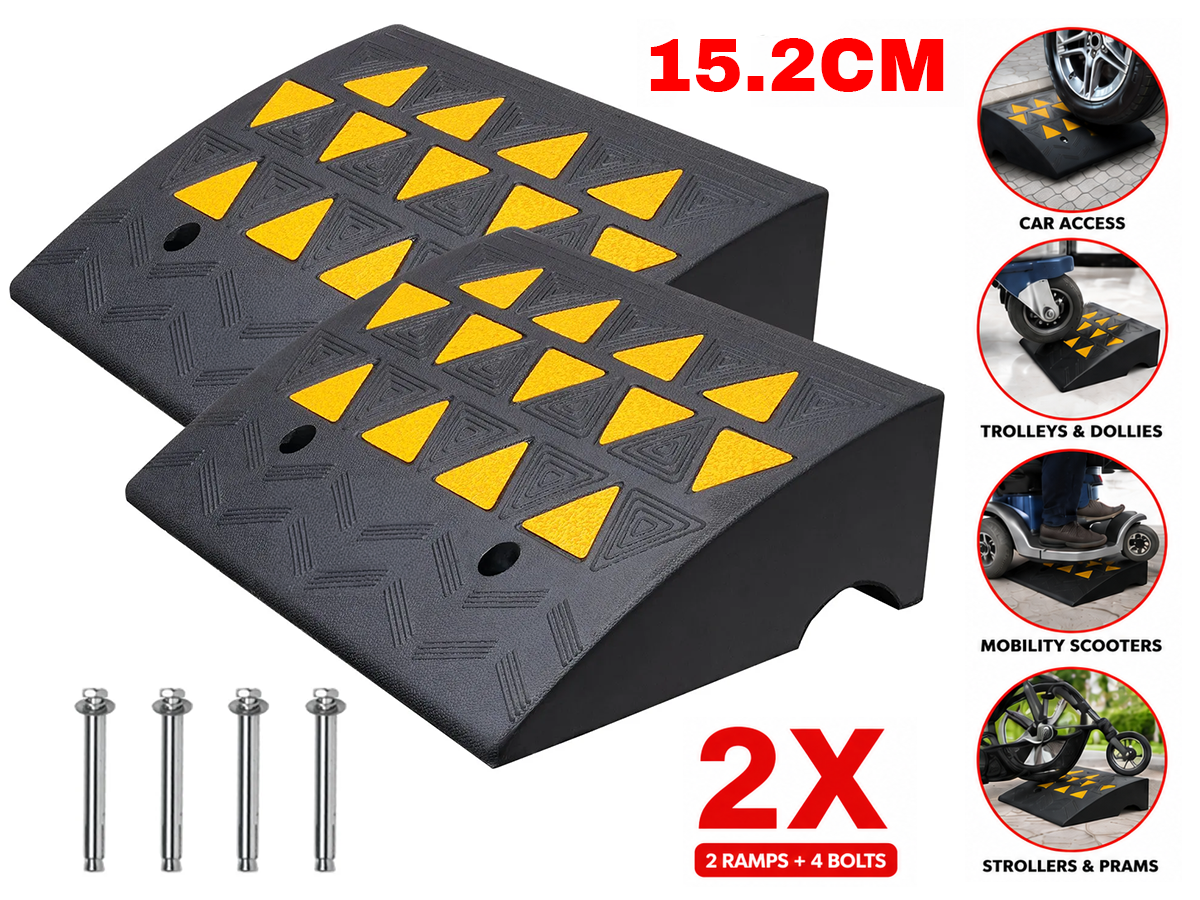 Kerb Ramp Curb Ramp Pair 15.2cm Car Ramps x 2