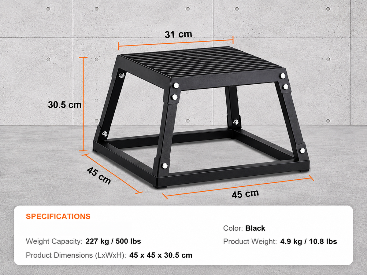 Plyometric Jump Box 12 Inch