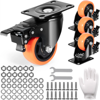 Thumbnail for Caster Wheels Trolley Wheels 4 Pcs