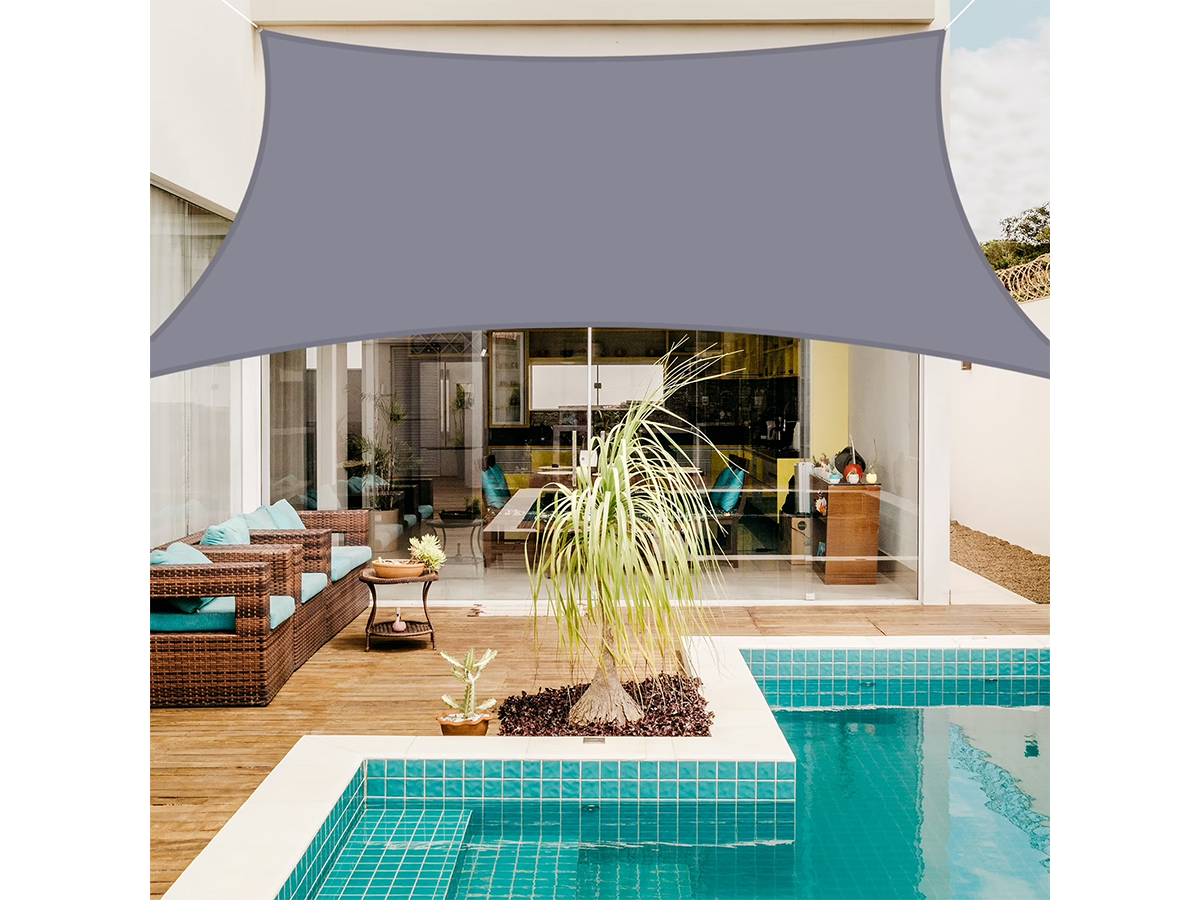 3X5M Rectangle Sun Shade Sail with Hardware