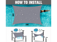 Thumbnail for 3X5M Rectangle Sun Shade Sail with Hardware