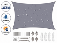 Thumbnail for 3X5M Rectangle Sun Shade Sail with Hardware