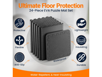 Thumbnail for 24 Pack EVA Foam Gym Interlocking Floor Puzzle Mats