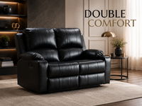 Thumbnail for Recliner Sofa Motion Loveseat 2 Seater Leather