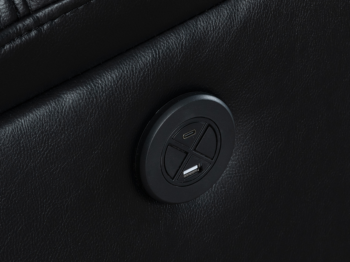 Electric Reclining Armchair with USB USB C Charging Ports