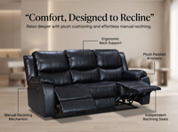 Thumbnail for 3 Seater Recliner Sofa